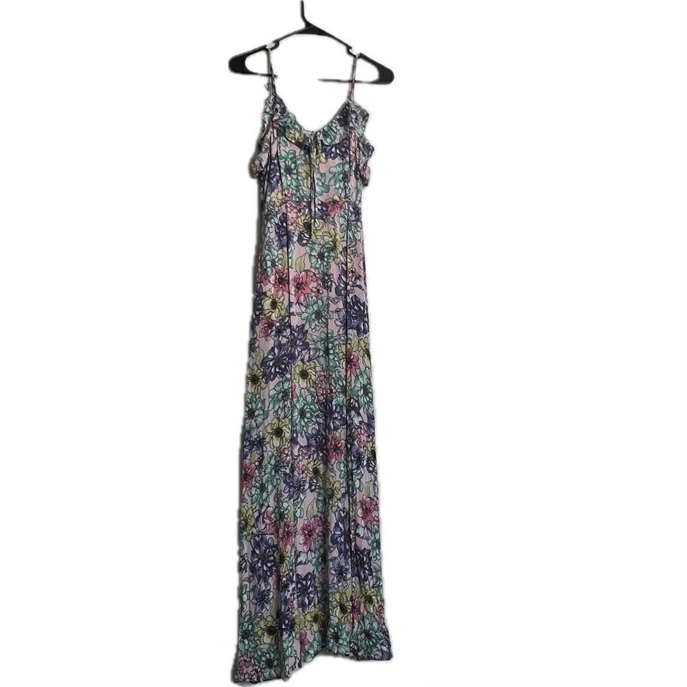 Lulu‘s‎ women’s size medium, floral spaghetti strap, maxi dress